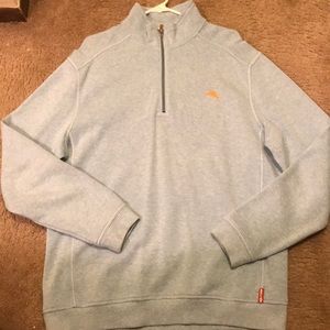 Unique tommy Bahama quarter zip sweater